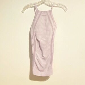 ATHLETA Tank Top Small Purple 2 Strappy Back bra Padding Activewear Yoga